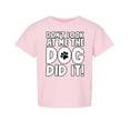 thumbnail image 1 of Wild Bobby Don't Look At Me the Dog Did It Toddler Crew Graphic T-Shirt, 1 of 6