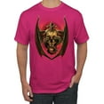 thumbnail image 1 of Wild Bobby, Dragon Sitting on Skull, Pop Culture, Men Graphic Tees, Fuschia, 4XL, 1 of 3