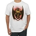 thumbnail image 1 of Wild Bobby, Dragon Sitting on Skull, Pop Culture, Men Graphic Tees, White, Small, 1 of 3