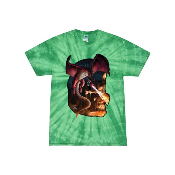 Wild Bobby, Dragonn Breathing Fire, Pop Culture, Tie-Dye Tees, Spiral Kelly, X-Large