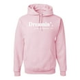 thumbnail image 1 of Wild Bobby, Dreamin' Dr Martin Luther King Jr. 1963 Unisex Graphic Hoodie Sweatshirt, Light Pink, X-Large, 1 of 3