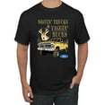 thumbnail image 1 of Wild Bobby, Driving Trucks and Taggin Bucks Retro Ford F150 Hunting, Cars and Trucks, Men Graphic Tee, Black, Small, 1 of 4