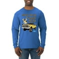 thumbnail image 1 of Wild Bobby, Driving Trucks and Taggin Bucks Retro Ford F150 Hunting, Cars and Trucks, Men Long Sleeve Shirt, Royal, Large, 1 of 4