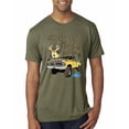 thumbnail image 1 of Wild Bobby, Driving Trucks and Taggin Bucks Retro Ford F150 Hunting, Cars and Trucks, Men Premium Tri Blend Tee, Military Green, X-Large, 1 of 4