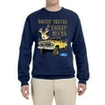 thumbnail image 1 of Wild Bobby, Driving Trucks and Taggin Bucks Retro Ford F150 Hunting, Cars and Trucks, Unisex Crewneck Graphic Sweatshirt, Navy, Medium, 1 of 4