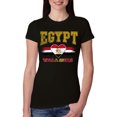 thumbnail image 1 of Wild Bobby Egypt Flag Heart Yalla Misr Graphic | Women's Novelty T-Shirt | Soccer Football Fan Game Day Gift for Her Women Slim Fit Junior Tee, 1 of 5