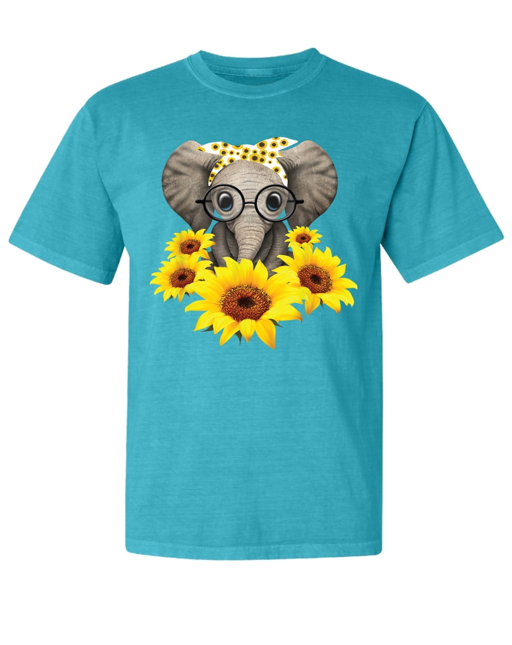 Elephant Sunflower Cute Elephant Love Sunflower T-Shirt Elephant Sunflower Cute Elephant Love Sunflower T-Shirt