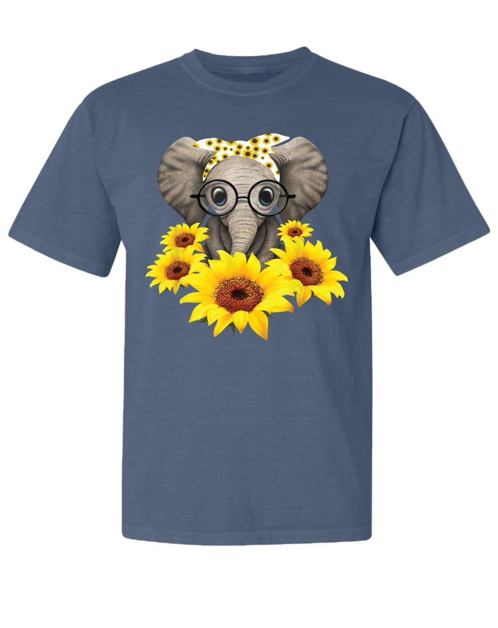 Elephant Sunflower Cute Elephant Love Sunflower T-Shirt Elephant Sunflower Cute Elephant Love Sunflower T-Shirt