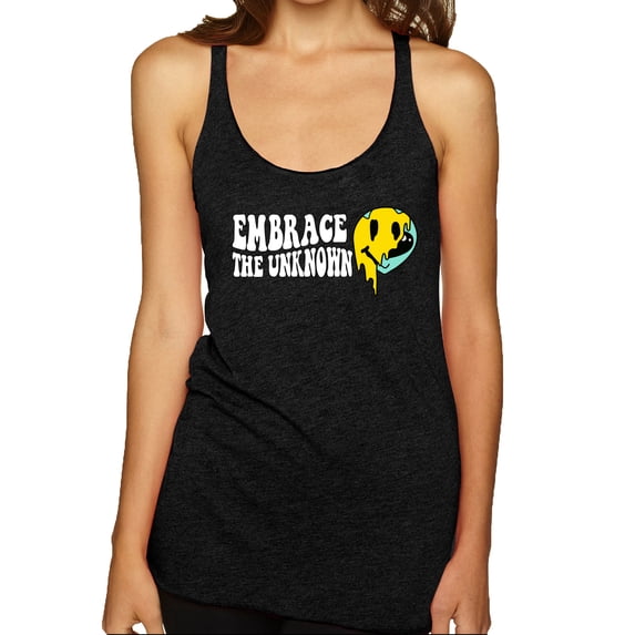 Wild Bobby Embrace Streetwear Women Tri-Blend Racerback Tank Top
