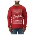 thumbnail image 1 of Wild Bobby Enjoy Jesus Christ Parody Wordplay Sweater | Holiday Men Long Sleeve Shirt, 1 of 5