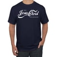 thumbnail image 1 of Wild Bobby, Enjoy Jesus Christ and Thou Shalt Never Thirst Coke Parody | Mens Inspirational/Christian Graphic T-Shirt, Navy, Small, 1 of 3