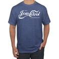 thumbnail image 1 of Wild Bobby, Enjoy Jesus Christ and Thou Shalt Never Thirst Coke Parody | Mens Inspirational/Christian Graphic T-Shirt, Vintage Heather Blue, Small, 1 of 3