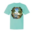 thumbnail image 1 of Wild Bobby, Enjoy Life Vintage Beach Surf Sailboat, Garment-Dyed Washed Look Short Sleeve Tees, Mint, X-Large, 1 of 3
