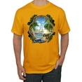 thumbnail image 1 of Wild Bobby, Enjoy Life Vintage Beach Surf Sailboat, Pop Culture, Men Graphic Tee, Gold, 3X-Large, 1 of 4