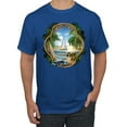 thumbnail image 1 of Wild Bobby, Enjoy Life Vintage Beach Surf Sailboat, Pop Culture, Men Graphic Tee, Royal, 4X-Large, 1 of 4