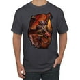 thumbnail image 1 of Wild Bobby, Enraged Angry Flying Dragon, Pop Culture, Men Graphic Tees, Charcoal, 2XL, 1 of 3