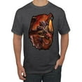 thumbnail image 1 of Wild Bobby, Enraged Angry Flying Dragon, Pop Culture, Men Graphic Tees, Heather Black, 4XL, 1 of 3