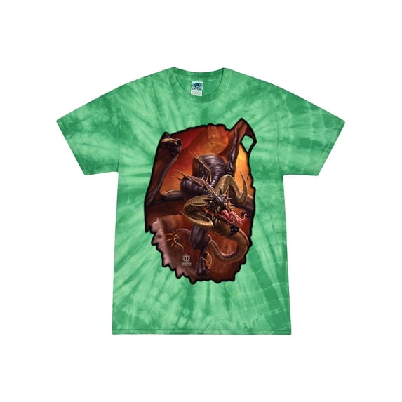 Wild Bobby, Enraged Angry Flying Dragon, Pop Culture, Tie-Dye Tees, Spiral Kelly, Medium
