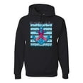 thumbnail image 1 of Wild Bobby Faith Hope Love Breast Cancer Awareness Anchor Breast Cancer Awareness Unisex Hoodie Sweatshirt, Black, Small, 1 of 6