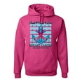 thumbnail image 1 of Wild Bobby Faith Hope Love Breast Cancer Awareness Anchor Breast Cancer Awareness Unisex Hoodie Sweatshirt, Fuschia, 3X-Large, 1 of 6