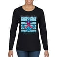 thumbnail image 1 of Wild Bobby Faith Hope Love Breast Cancer Awareness Anchor Breast Cancer Awareness Women Graphic Long Sleeve Tee, Black, Small, 1 of 6