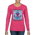 thumbnail image 1 of Wild Bobby Faith Hope Love Breast Cancer Awareness Anchor Breast Cancer Awareness Women Graphic Long Sleeve Tee, Fuschia, Medium, 1 of 6