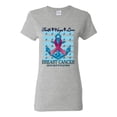 thumbnail image 1 of Wild Bobby Faith Hope Love Breast Cancer Awareness Anchor Breast Cancer Awareness Women Graphic Tee, Heather Grey, X-Large, 1 of 6