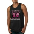 thumbnail image 1 of Wild Bobby Faith Hope Love Butterfly Ribbons Breast Cancer Awareness Men Tank Top, Black, Small, 1 of 6