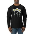 thumbnail image 1 of Wild Bobby, Faith Hope Love Daisy Flower Christian God Religious, Inspirational/Christian, Men Long Sleeve Shirt, Black, Small, 1 of 3