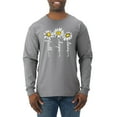 thumbnail image 1 of Wild Bobby, Faith Hope Love Daisy Flower Christian God Religious, Inspirational/Christian, Men Long Sleeve Shirt, Heather Grey, 2XL, 1 of 3