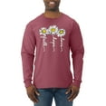 thumbnail image 1 of Wild Bobby, Faith Hope Love Daisy Flower Christian God Religious, Inspirational/Christian, Men Long Sleeve Shirt, Vintage Heather Red, 3XL, 1 of 3