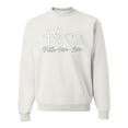 thumbnail image 1 of Wild Bobby, Faith.Hope.Love Heart Beat, Inspirational/Christian, Unisex Crewneck Graphic Sweatshirt, White, 3X-Large, 1 of 4