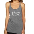 thumbnail image 1 of Wild Bobby, Faith.Hope.Love Heart Beat, Inspirational/Christian, Women Tri-Blend Racerback Tank Top, Premium Heather, Medium, 1 of 4