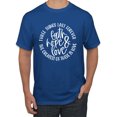 thumbnail image 1 of Wild Bobby Faith Hope & Love Three Things That Last Forever Inspirational/Christian Men Graphic Tee, Royal, X-Large, 1 of 6