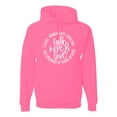 thumbnail image 1 of Wild Bobby, Faith Hope & Love Three Things That Last Forever Inspirational/Christian Unisex Graphic Hoodie Sweatshirt, Neon Pink, XX-Large, 1 of 6