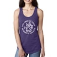 thumbnail image 1 of Wild Bobby, Faith Hope & Love Three Things That Last Forever Inspirational/Christian Women Racerback Tank Top, Purple Rush, Large, 1 of 6
