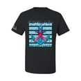 thumbnail image 1 of Wild Bobby Faith Hope Love US Flag Breast Cancer Awareness Anchor US Flag Breast Cancer Awareness Men Tee, Black, Small, 1 of 5