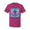 thumbnail image 1 of Wild Bobby Faith Hope Love US Flag Breast Cancer Awareness Anchor US Flag Breast Cancer Awareness Men Tee, Fuschia, X-Large, 1 of 5