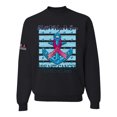 thumbnail image 1 of Wild Bobby Faith Hope Love US Flag Breast Cancer Awareness Anchor US Flag Breast Cancer Awareness Unisex Crewneck Sweatshirt, Black, Small, 1 of 5