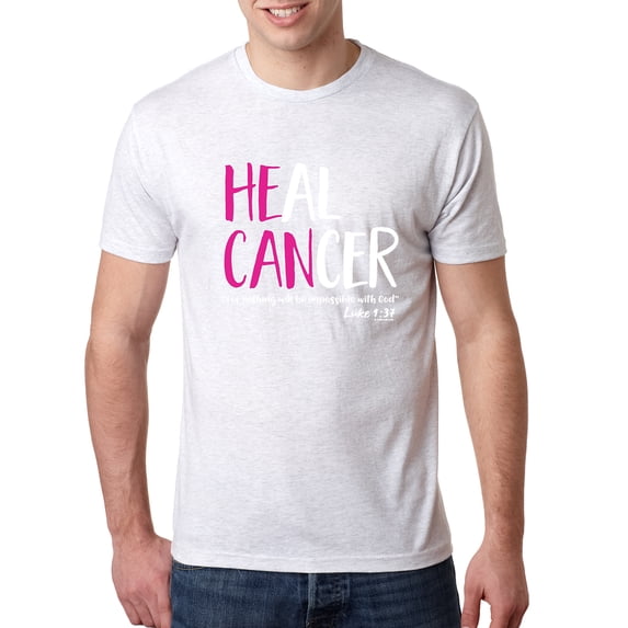 Wild Bobby, Faith Jesus Believe Awareness Mens Premium Tri Blend T-Shirt, Heather White, 2XL