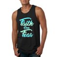 thumbnail image 1 of Wild Bobby, Faith Over Fear, Inspirational/Christian, Men Graphic Tank Top, Black, Small, 1 of 4