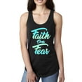 thumbnail image 1 of Wild Bobby, Faith Over Fear, Inspirational/Christian, Women Racerback Tank Top, Black, Small, 1 of 4