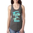 thumbnail image 1 of Wild Bobby, Faith Over Fear, Inspirational/Christian, Women Racerback Tank Top, Dark Grey, Medium, 1 of 4