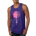 thumbnail image 1 of Wild Bobby, Faith Pink Ribbon Sunflower, Breast Cancer Awareness, Men Graphic Tank Top, Purple, Small, 1 of 5