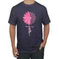 thumbnail image 1 of Wild Bobby, Faith Pink Ribbon Sunflower, Breast Cancer Awareness, Men Graphic Tee, Vintage Heather Navy, XX-Large, 1 of 5