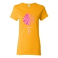 thumbnail image 1 of Wild Bobby, Faith Pink Ribbon Sunflower, Breast Cancer Awareness, Women Graphic Tee, Gold, Medium, 1 of 5