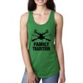 thumbnail image 1 of Wild Bobby, Family Tradition Buck Hunting, Hunting, Women Racerback Tank Top, Kelly, Small, 1 of 4