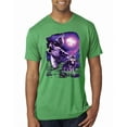 thumbnail image 1 of Wild Bobby, Fantasy Wolf Howling at The Full Moon Animal Lover Mens Premium Tri Blend T-Shirt, Envy, Small, 1 of 3