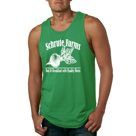 Wild Bobby, Farms Bed and Breakfast The Office, Pop Culture, Men Graphic Tank Top, Kelly, 2XL