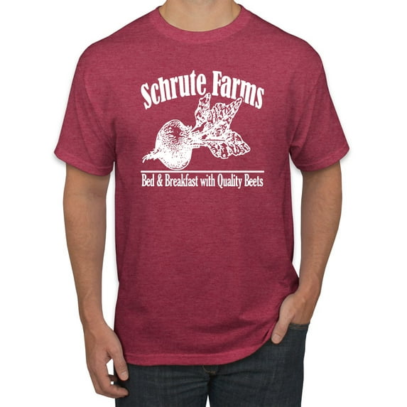 Wild Bobby, Farms Bed and Breakfast The Office, Pop Culture, Men Graphic Tees, Vintage Heather Red, 3XL